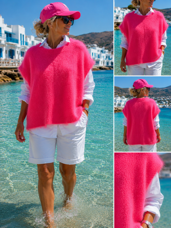 Neon Mohair Pullunder Miami Glow